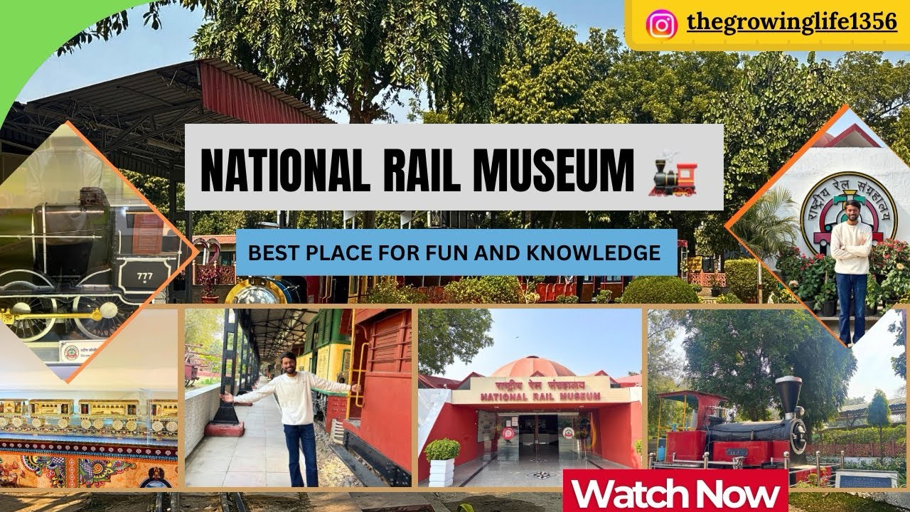 National Rail Museum🚂 | Best museum to know about railway history | fun and Knowledge | new vlog 