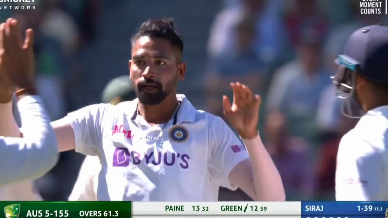 Siraj's debut match| mohammed siraj first match| career first match performanc| against  australia.