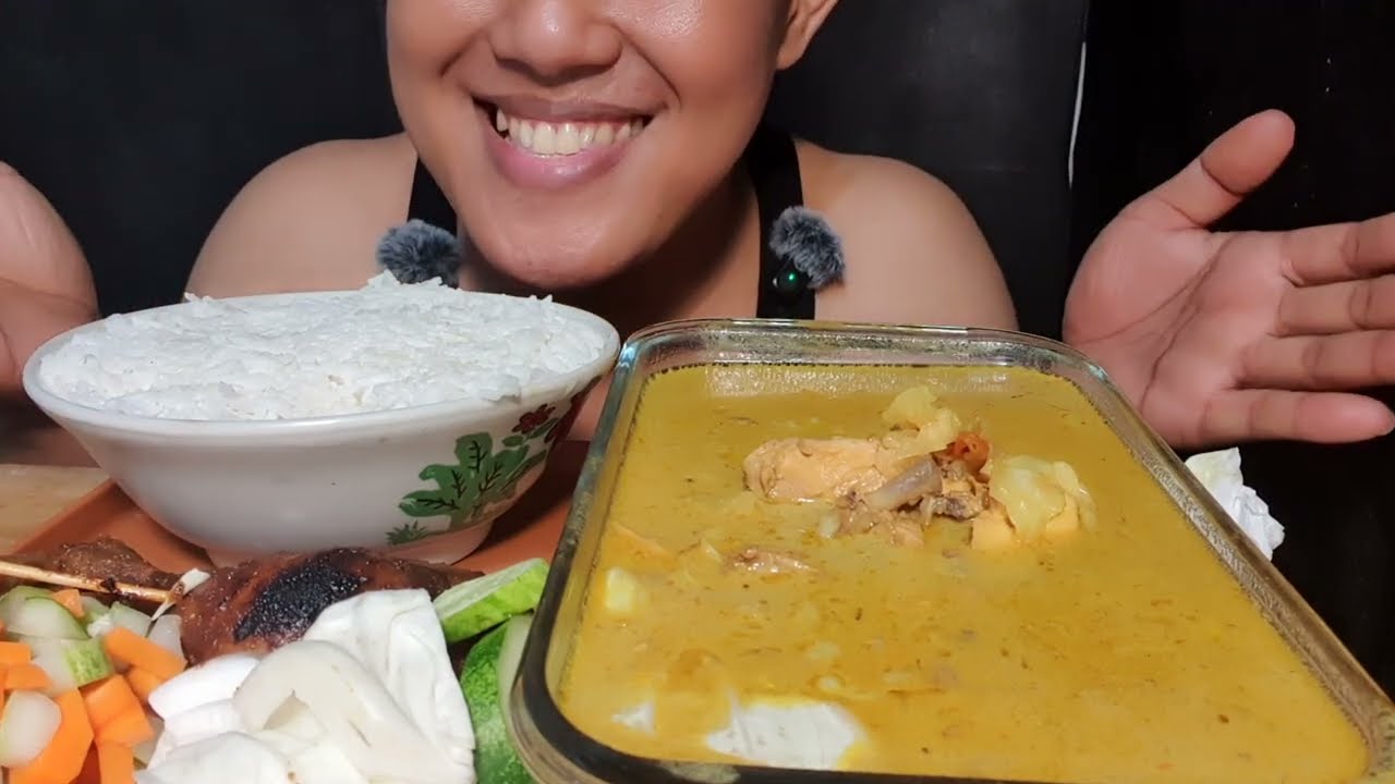 Tongseng ayam pedas || paha bakar dengan acar dan nasi // asmr mikbang