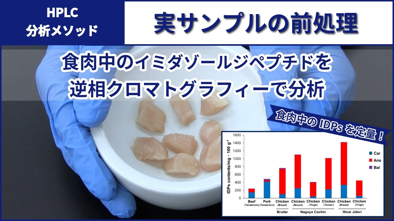 食肉中に含まれるイミダゾールジペプチドの分析　～実サンプルの前処理方法～