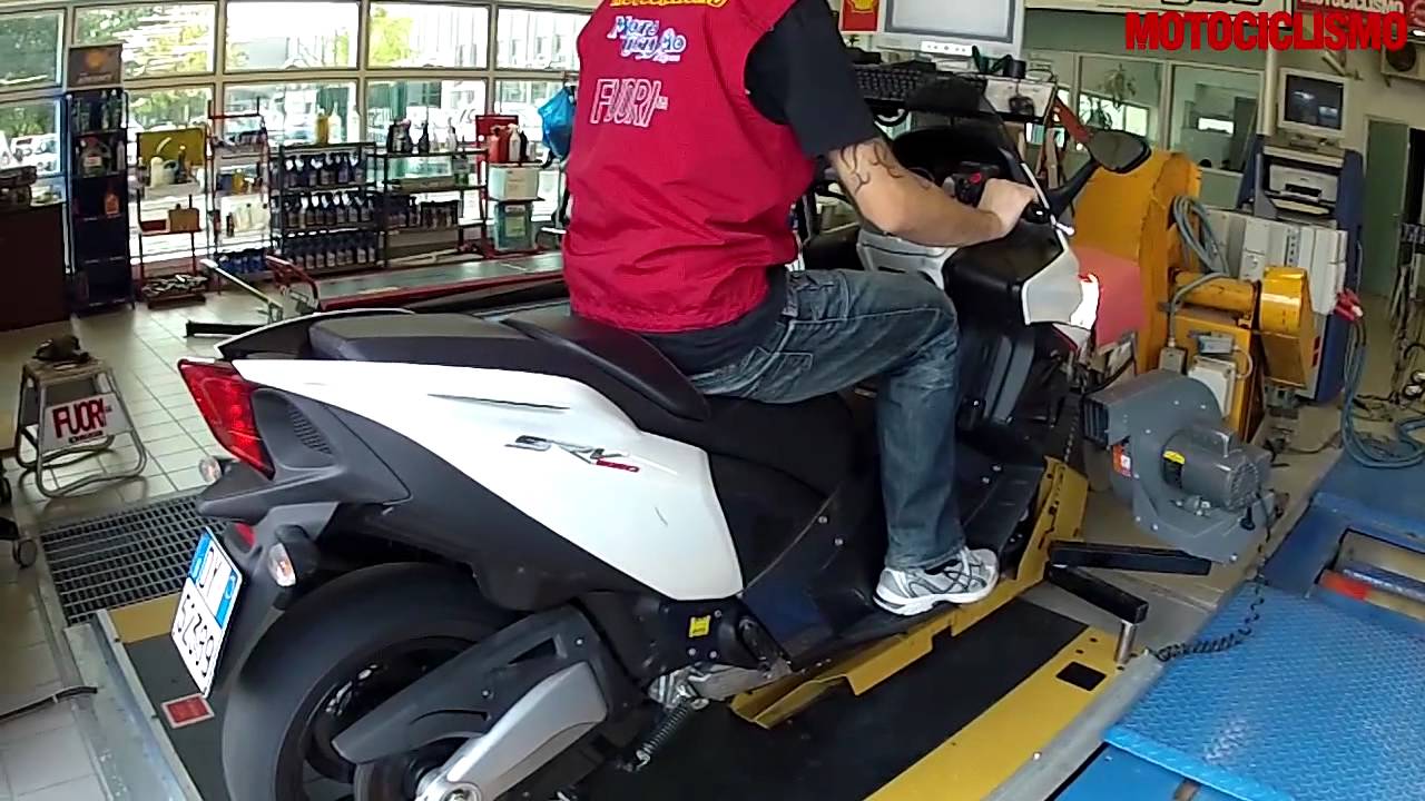 Aprilia SRV850 al banco prova