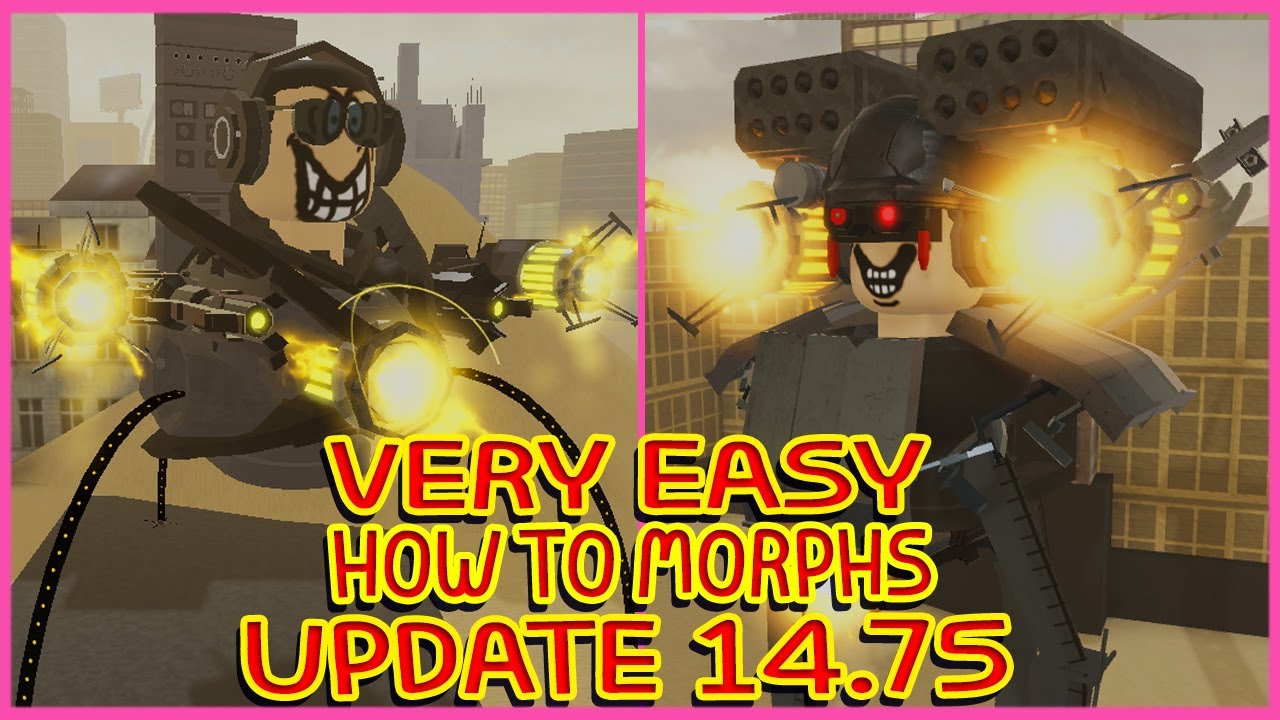Roblox - New Update - Morphs in  STRANGE BATHTUB WAR UPDATE 14.75 PRE RELEASE