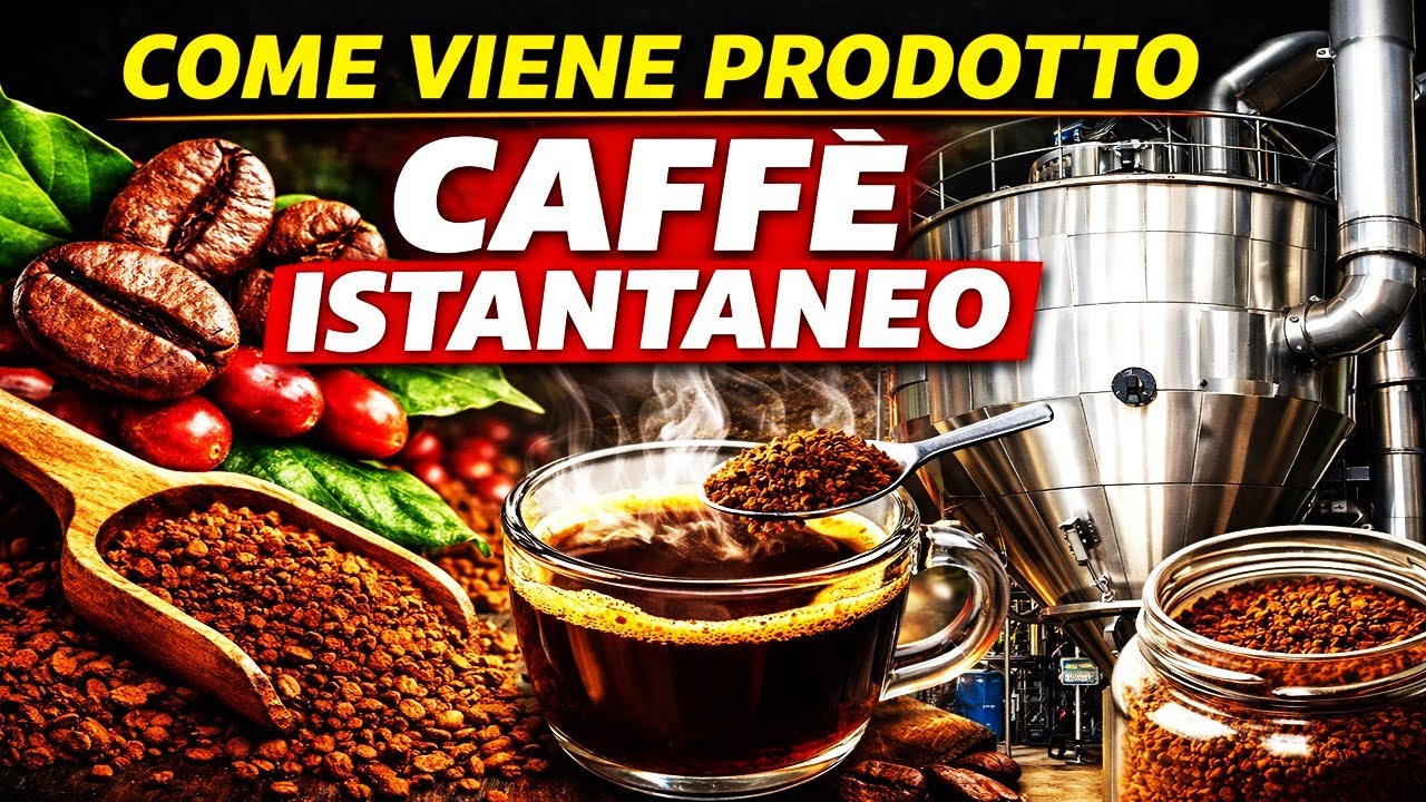Come viene prodotto il caffè istantaneo in fabbrica ☕ | Processo completo passo dopo passo