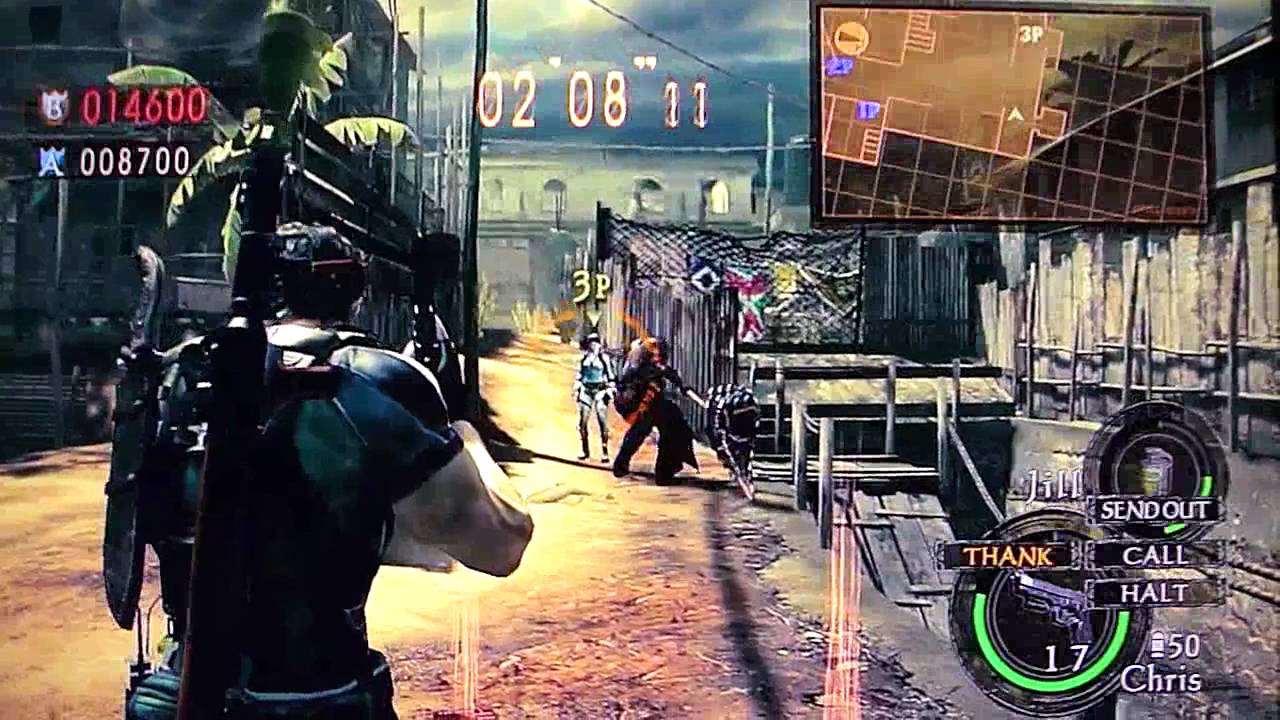 Resident Evil 5 - Versus - Funny Glitch & lag