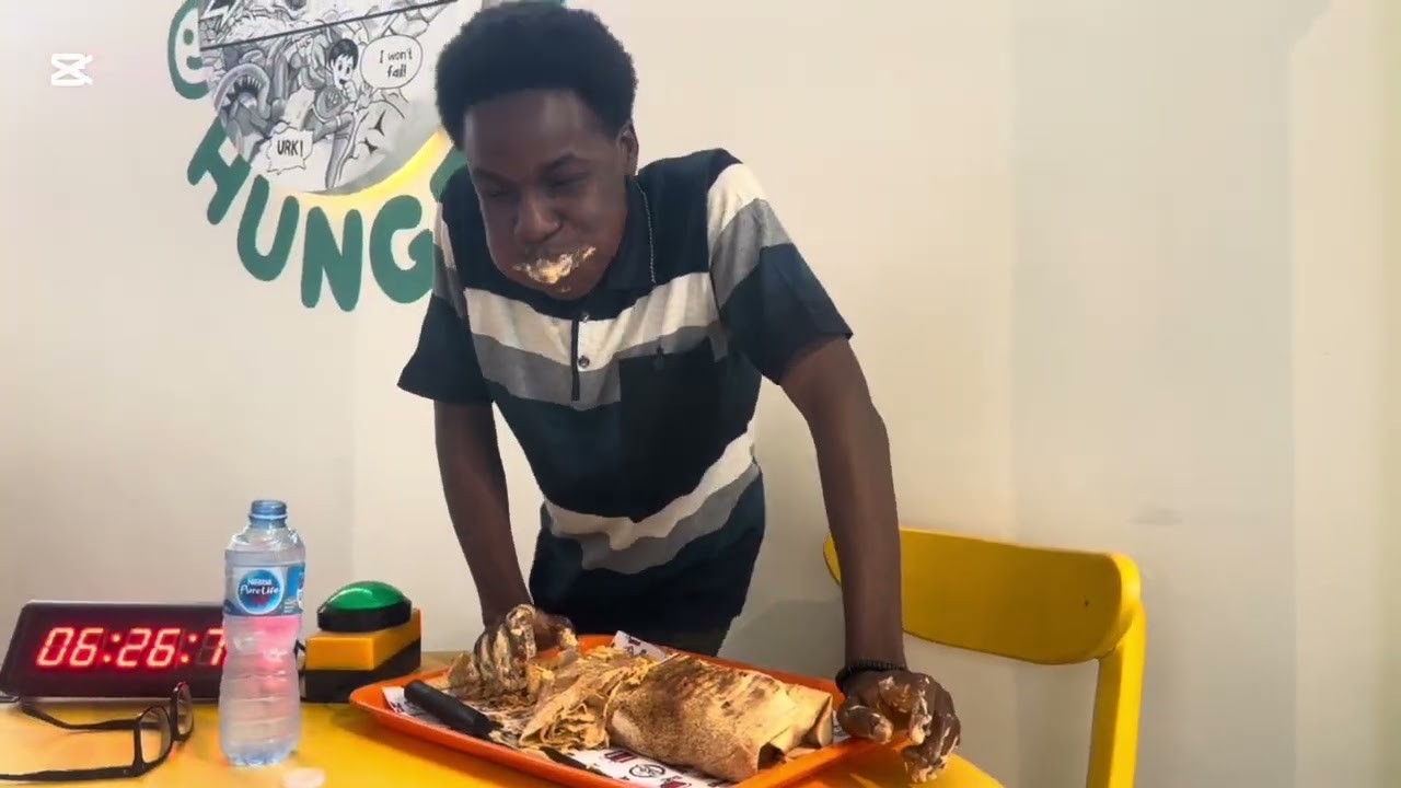 We just attempted Africa’s BIGGEST shawarma 🌯🔥