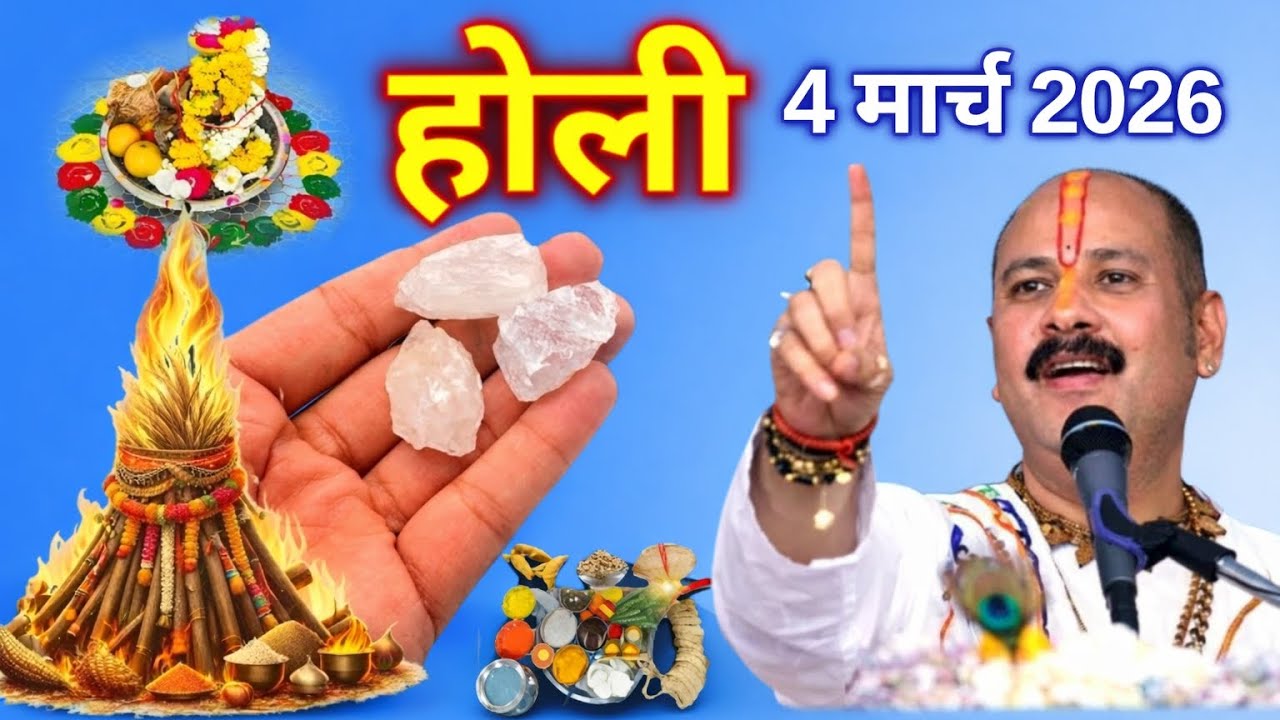  होली 4 मार्च 2026 प्रसिद्ध कथा वाचक Pradeep Ji Mishra द्वारा बताए गए महाशिवपुराण आधारित उपाय।