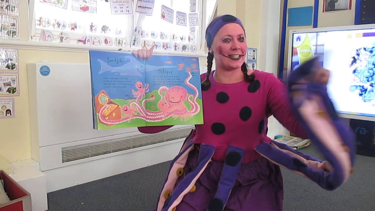 Miss King reads Commotion in the Ocean