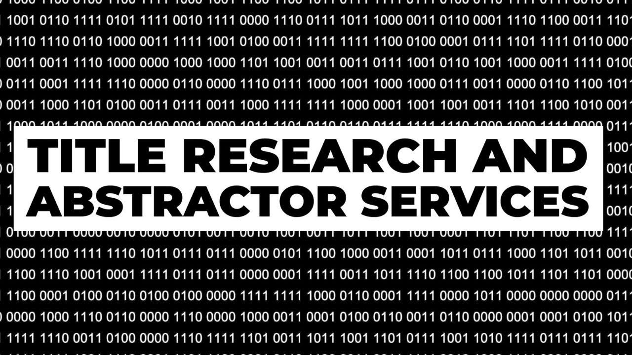 DataTree Hacks: How to Do Title Research and Hire Abstractor Services