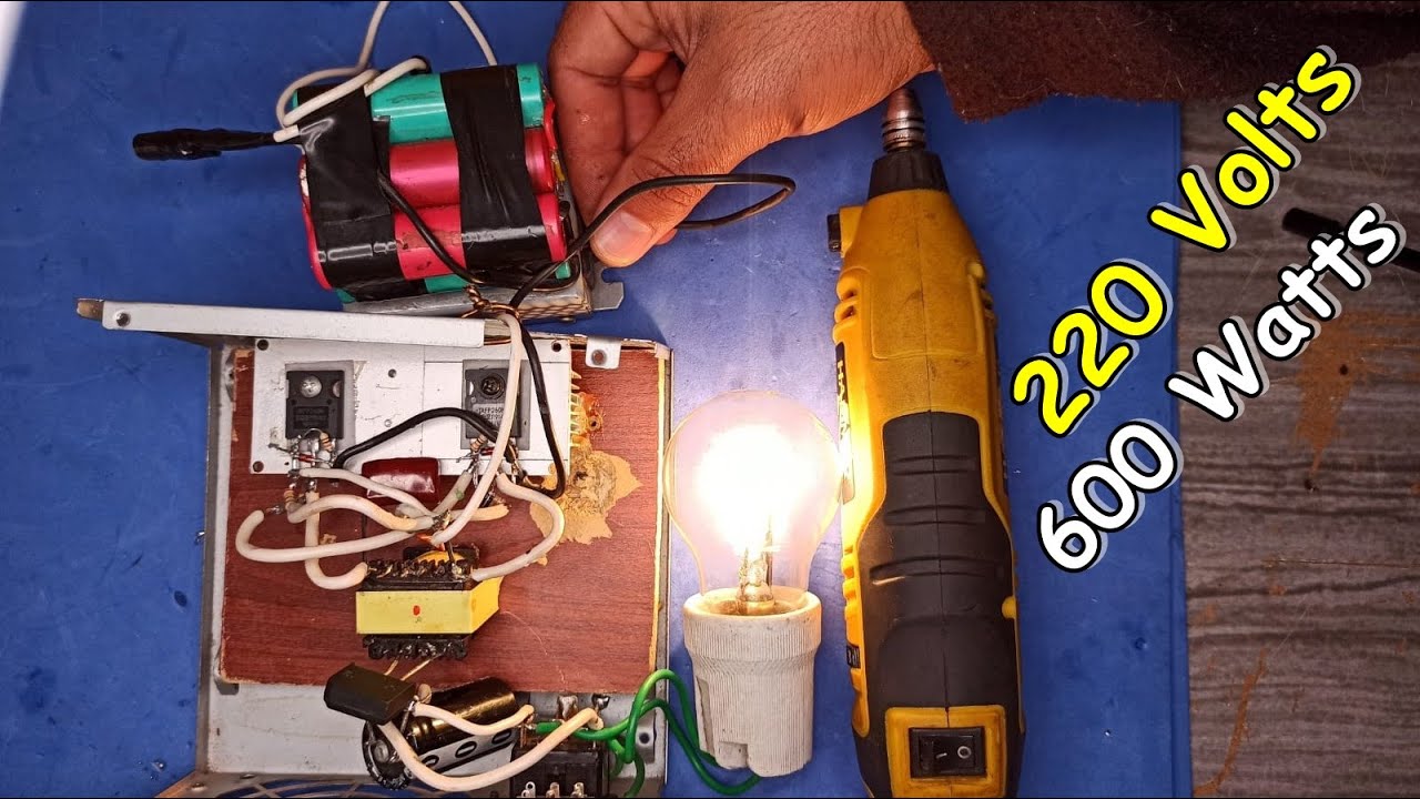 COMO FAZER INVERSOR 12 V PARA 220 V - 600 WATTS REAIS - Fácil