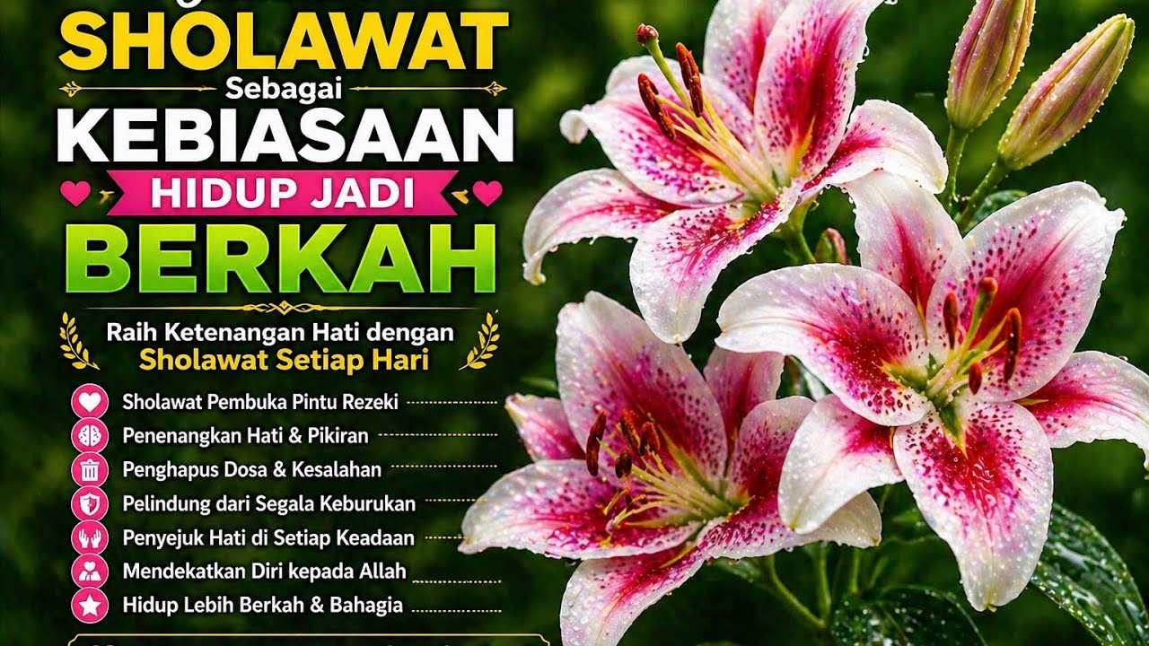 Kumpulan Sholawat Nabi Lawas, Sholawat Mendatangkan Rezeki Halal & Berkah