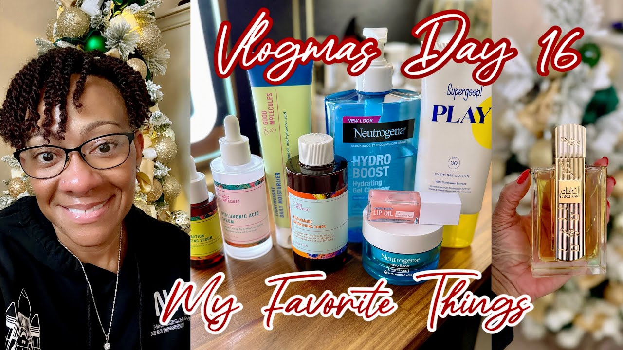 VLOGMAS DAY 16 | MY FAVORITE THINGS | SELF-CARE, BEAUTY & MORE | NEW PERUME REVIEW