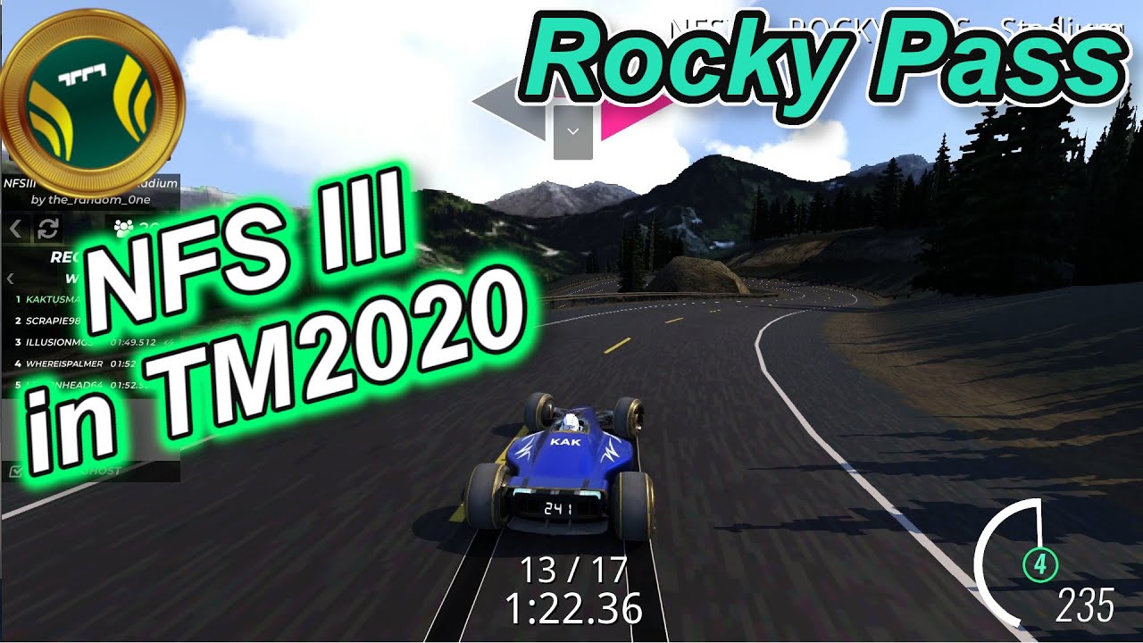 They Rebuild NFS III in Trackmania | 04 - Rocky Pass - Stadium | Need for Speed 3 | WR | GPS |