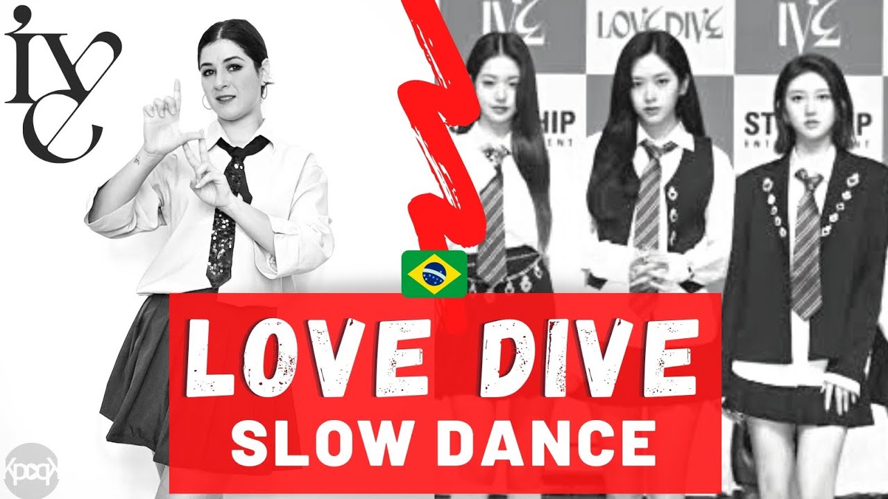 [TREINO] LOVE DIVE - IVE  아이비 | Slow dance tutorial 0.50x 0.75x 1.0x | Chorus Mirrored | KPOPK