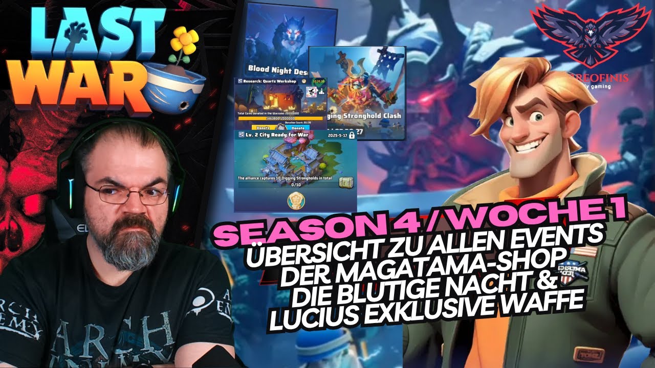 WOCHE 1 in SEASON 4:  Die blutige Nacht, Magatama-Shop & Lucius exklusive Waffe | LAST WAR: SURVIVAL