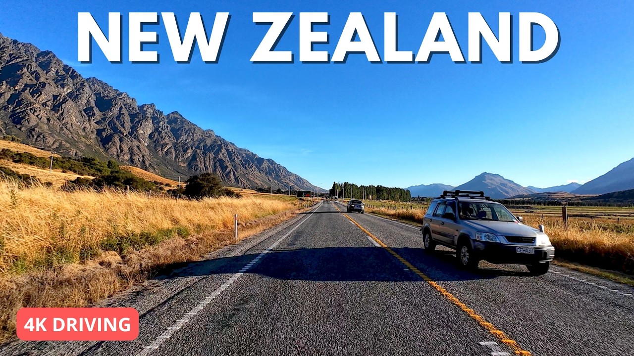 Crown Range Road to Queenstown | New Zealand’s Highest Main Road Drive in 4K