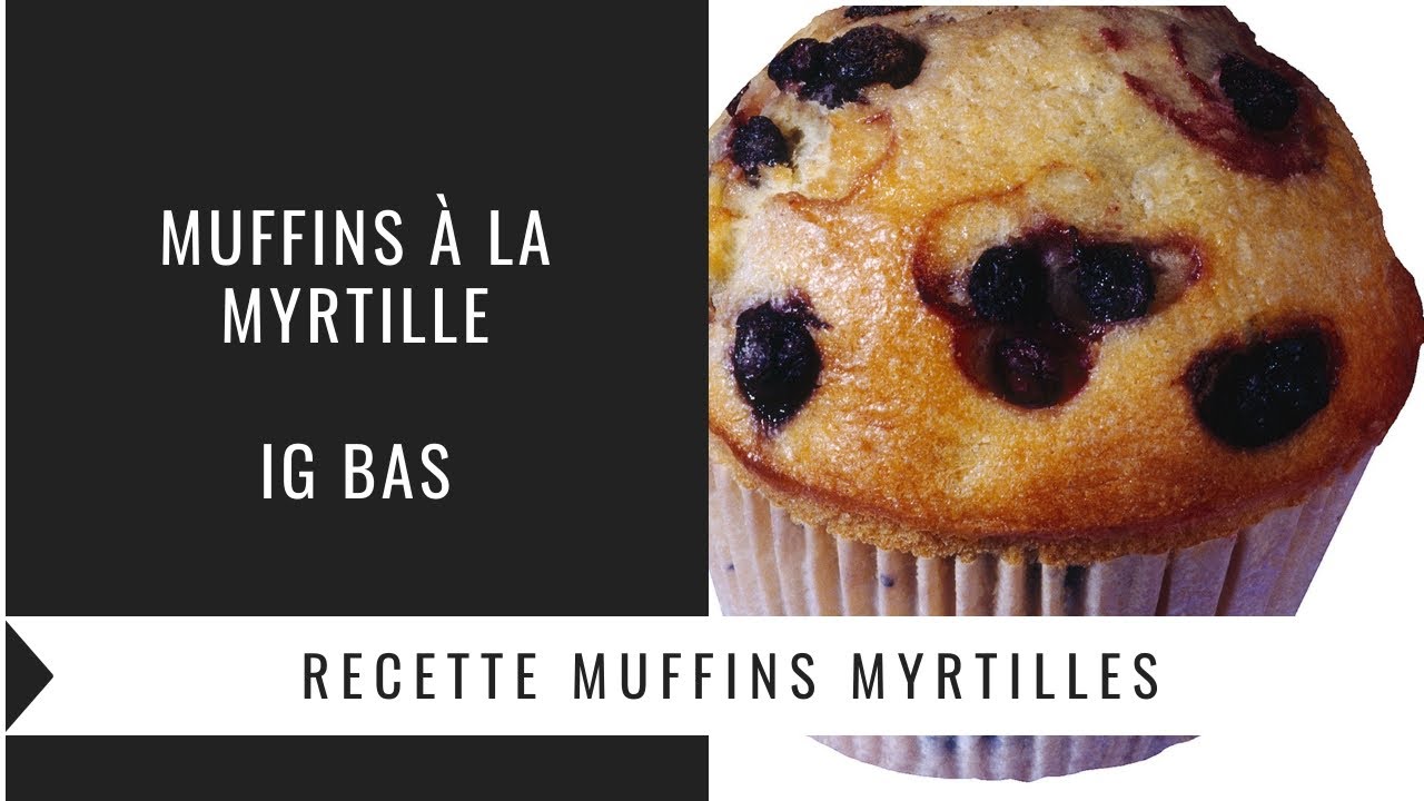 recette muffin myrtille IG bas