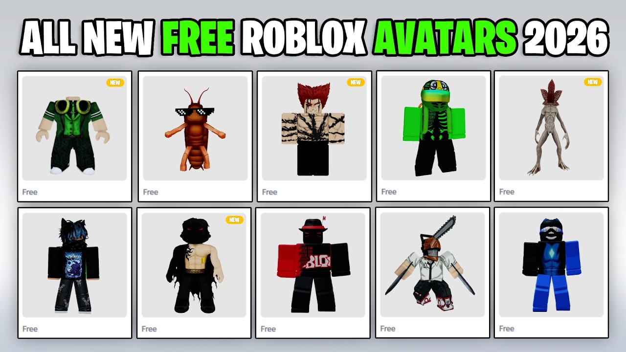 Совершенно новые бесплатные аватары Roblox [2026] 🤯