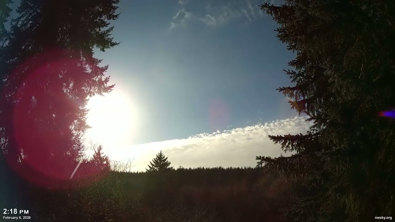 February 6, 2026 - Pacific Northwest Skyscape Timelapse Video | 4K 60fps