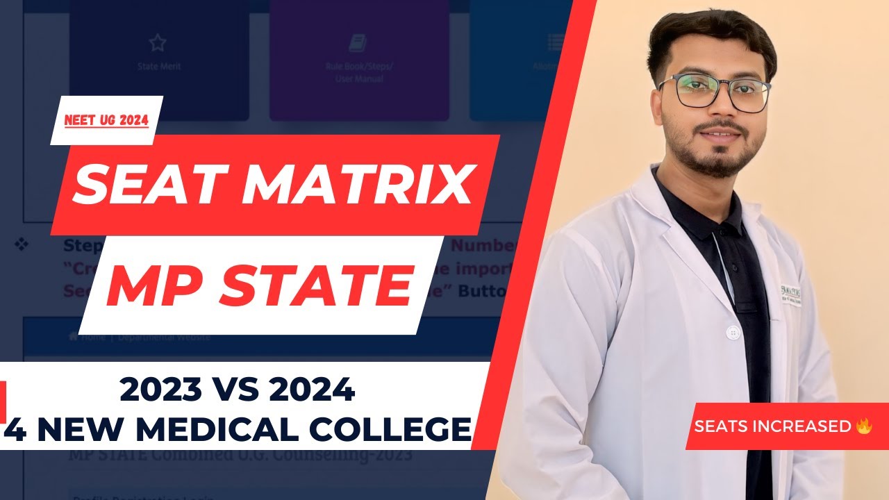 MP State Seat Matrix | Seat Distribution | MP DME Official
