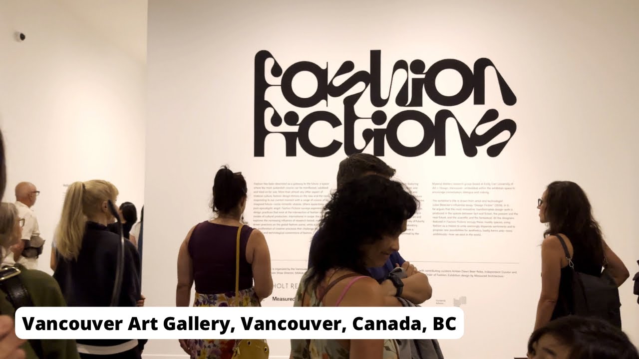 Fashion Week in Vancouver Art Gallery, Walking Tour, Vancouver, Canada, BC, asmr