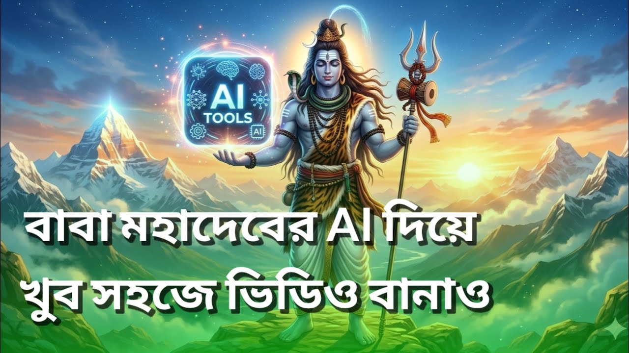 AI দিয়ে বাবা মহাদেবের Video Editing Tutorial | Mahadev AI Video Kaise Banaye | Shiva AI Video 