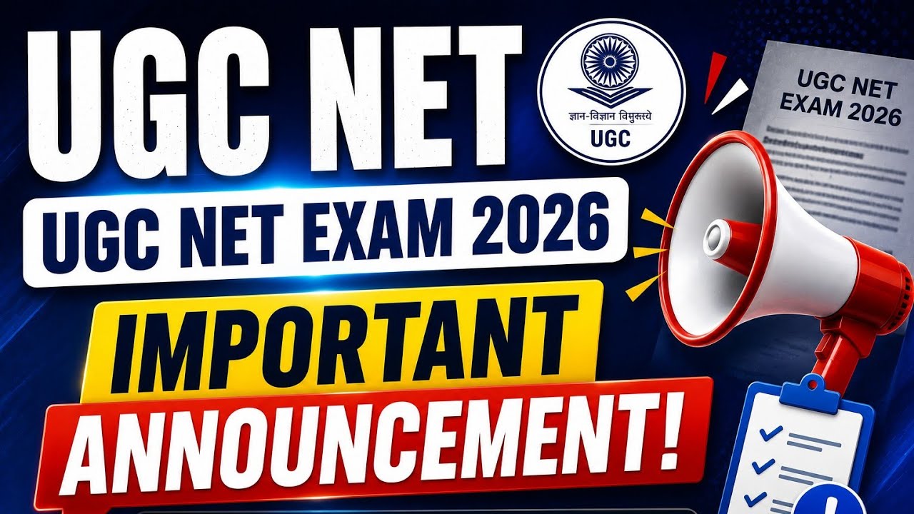 UGC NET Exam 2026 | Important Announcement | All You Need to Know 🤨