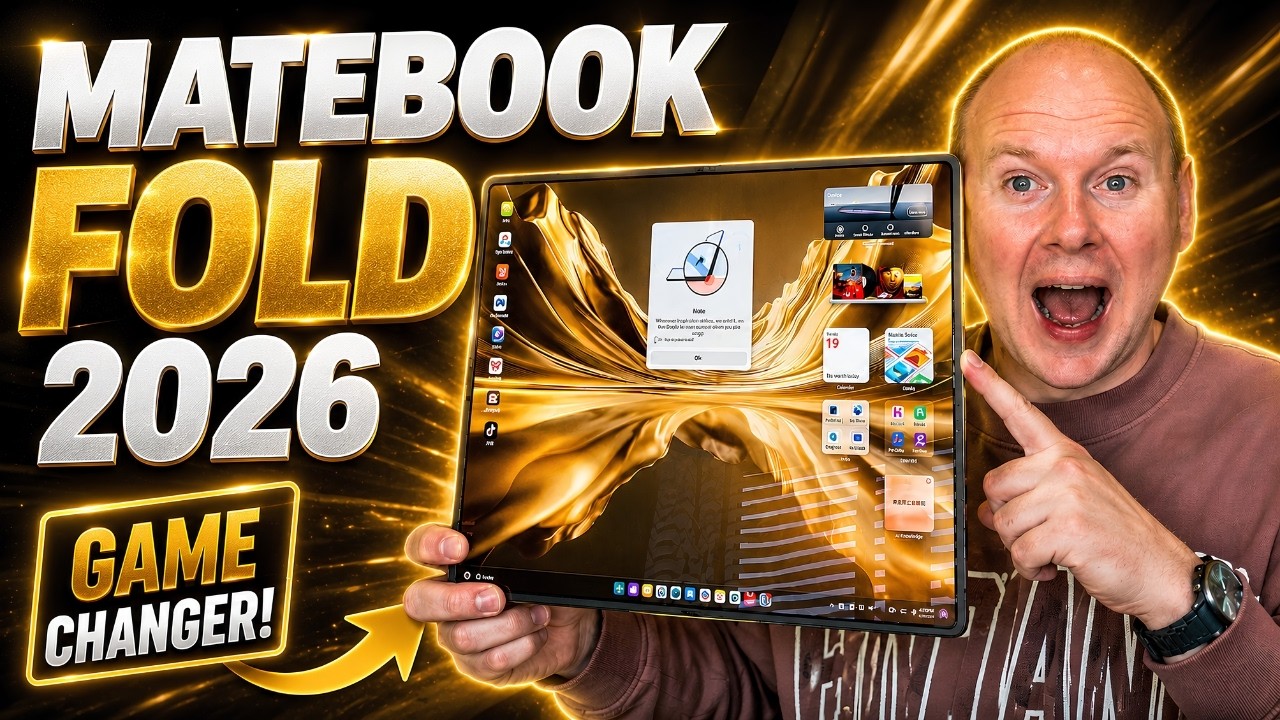 Huawei MateBook Fold 2026 Edition! &mdash; Самый первый взгляд за пределами Китая!