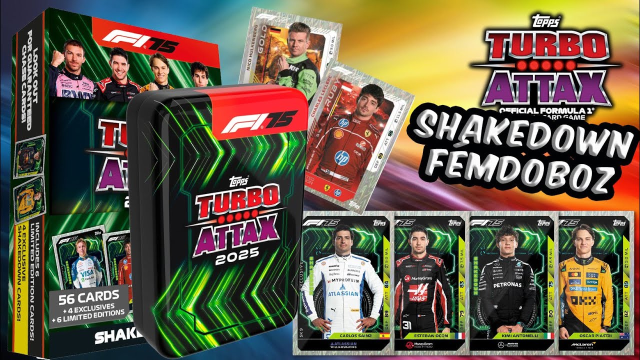 Fémdobozok hete!⎟Topps Turbo Attax 2025 Shakedown Mega Tin