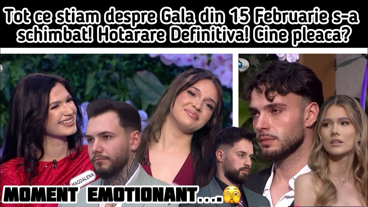 Tot ce stiam despre Gala din 15 Februarie s-a schimbat! Hotarare Definitiva! Cine pleaca?