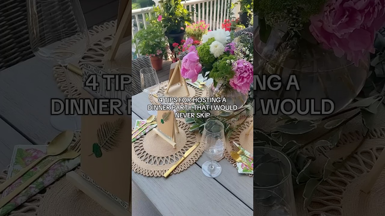 4 tips for hosting a dinner party that I would never skip