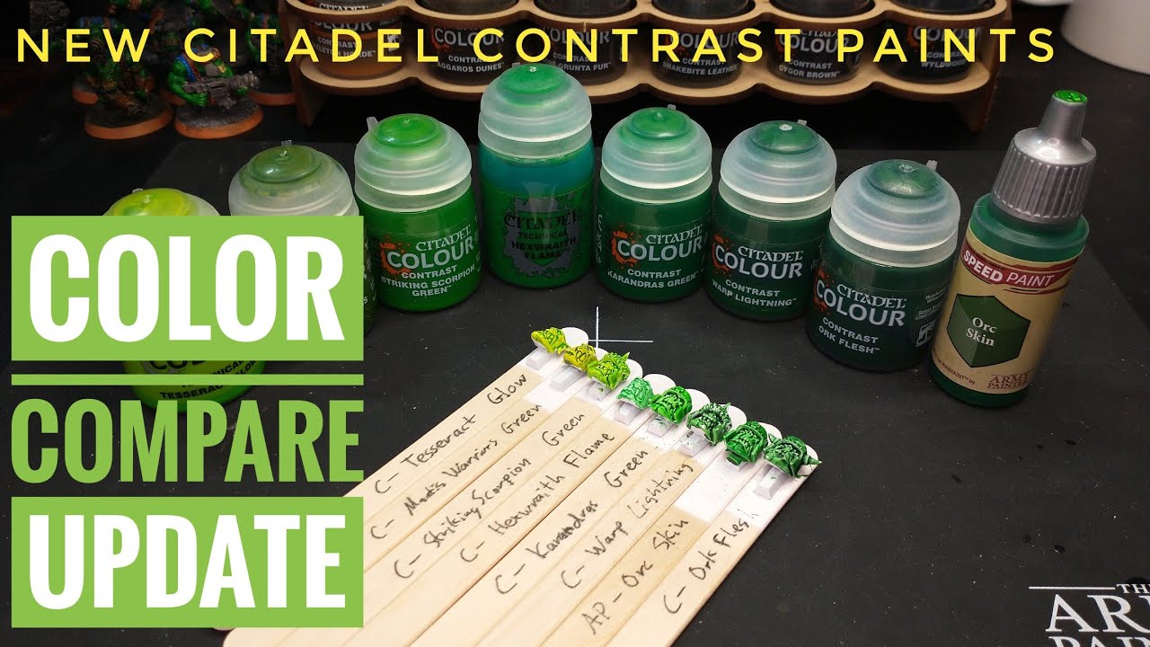 New Contrast Color Compare: All the Green Colors!
