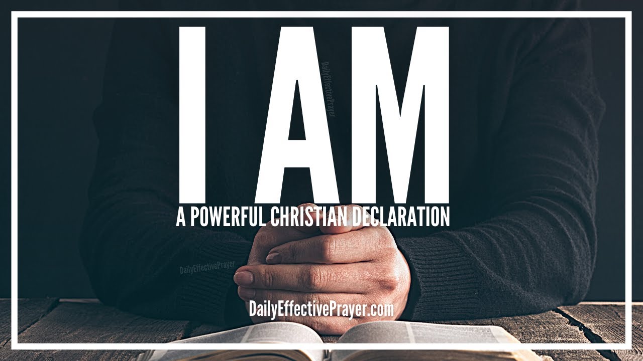 I Am a Christian Declaration | Confess Who You Are In Christ