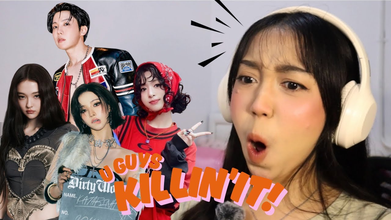 j-hope ‘Killin it Girl’ + Aespa ‘Dirty work’ + Baemon ‘Hot Sauce’ & ‘Ghost’ + Meovv ‘Hands Up’ React