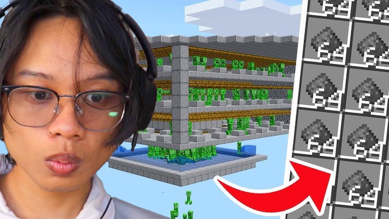 AKU BUAT CREEPER FARM PALING UNTUNG? 🤑 Minecraft Survival Indonesia