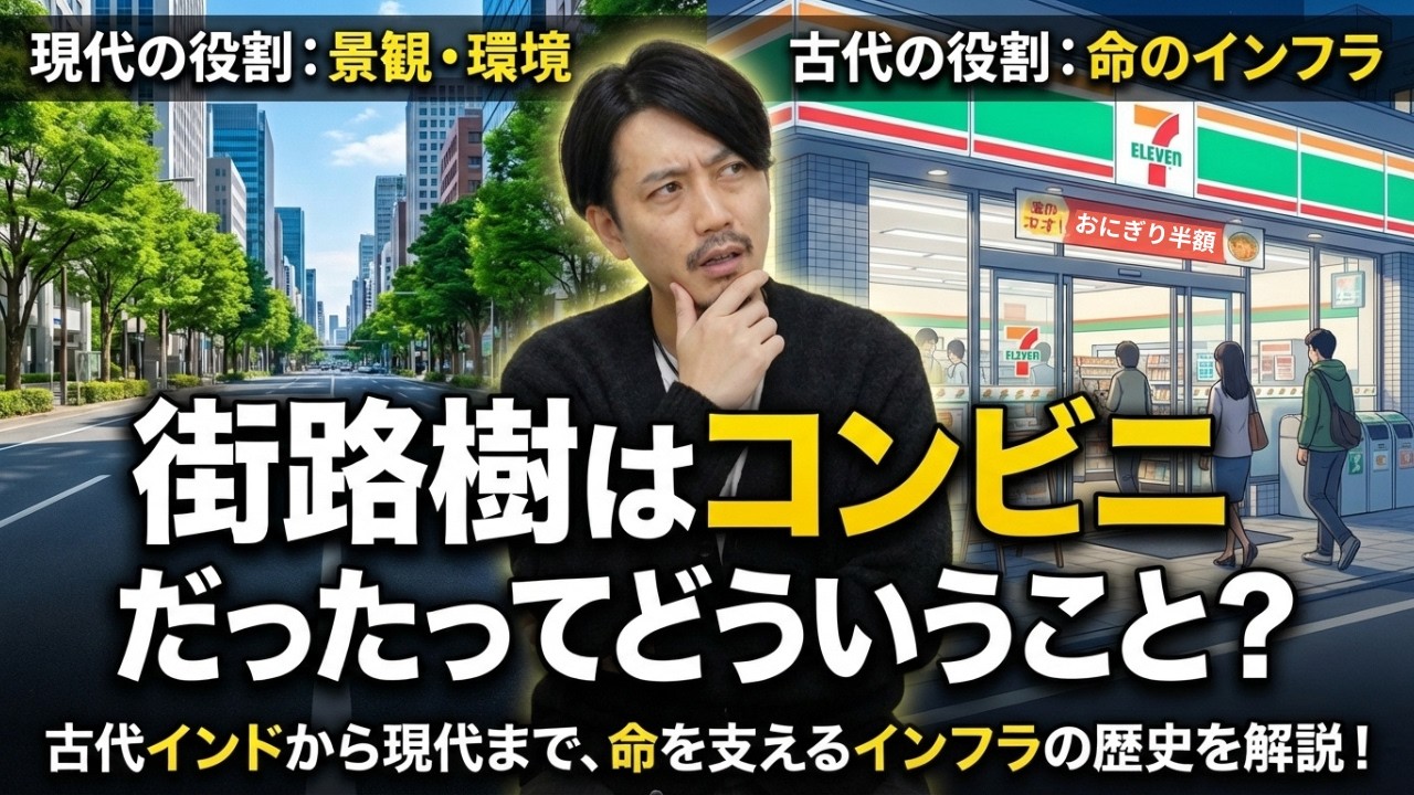 古代の街路樹は”コンビニ”だった？#17【街路樹】