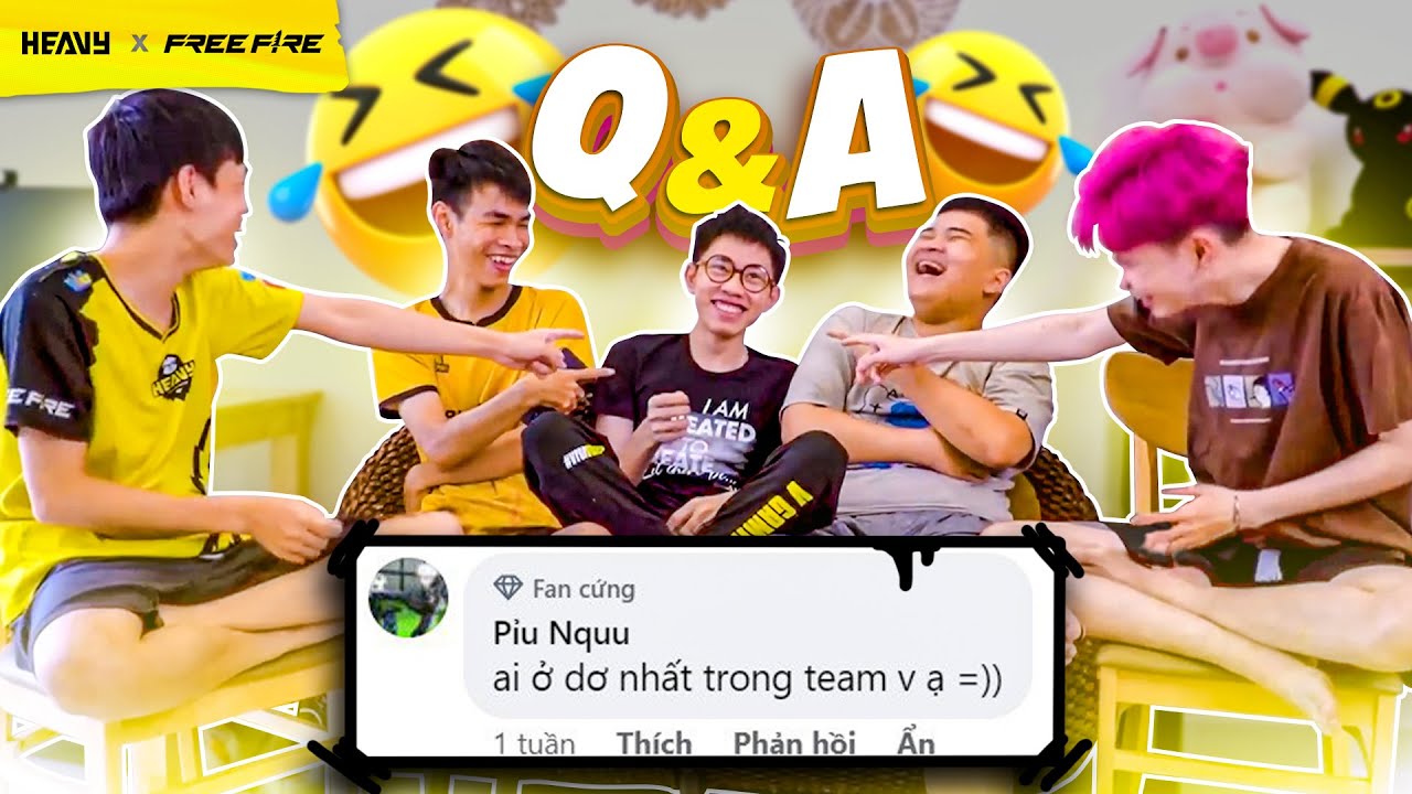 [Q&A] Vỡ lở những BÍ MẬT ĐỘNG TRỜI khi Trả lời các CÂU HỎI KHÓ ĐỠ Của Fan | HEAVY FREE FIRE