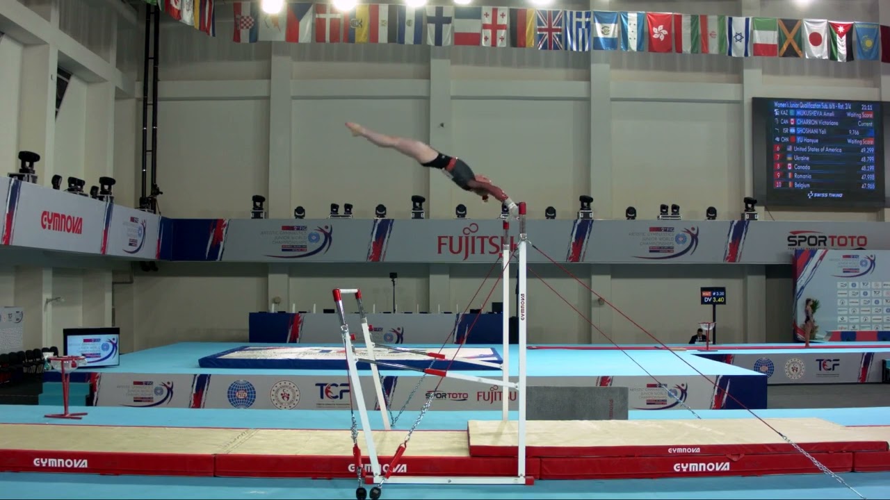 CHARRON Victoriane (CAN) - 2023 Artistic Junior Worlds - Qualifications Uneven Bars