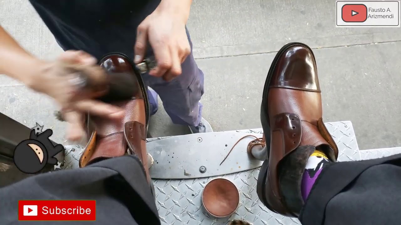 S4E14  youngest shoe shiner of amigo danny shoe shiner team #ASMR #shoeshine #faustoarizmendi
