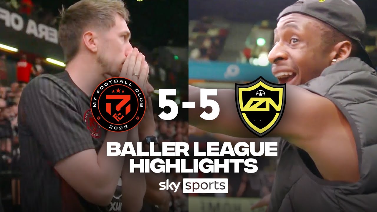Sidemen derby ends all square | M7 FC 5-5 VZN FC | Baller League Highlights