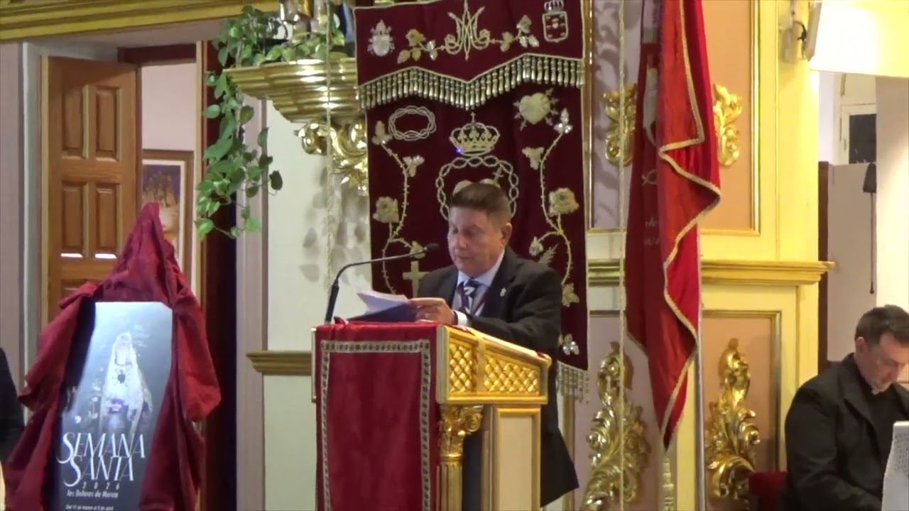 PRESENTACIÓN DEL CARTEL A CARGO DE D. FRANCISCO NORTES TORNEL. COFRADÍA VIRGEN DE LOS DOLORES 2026.