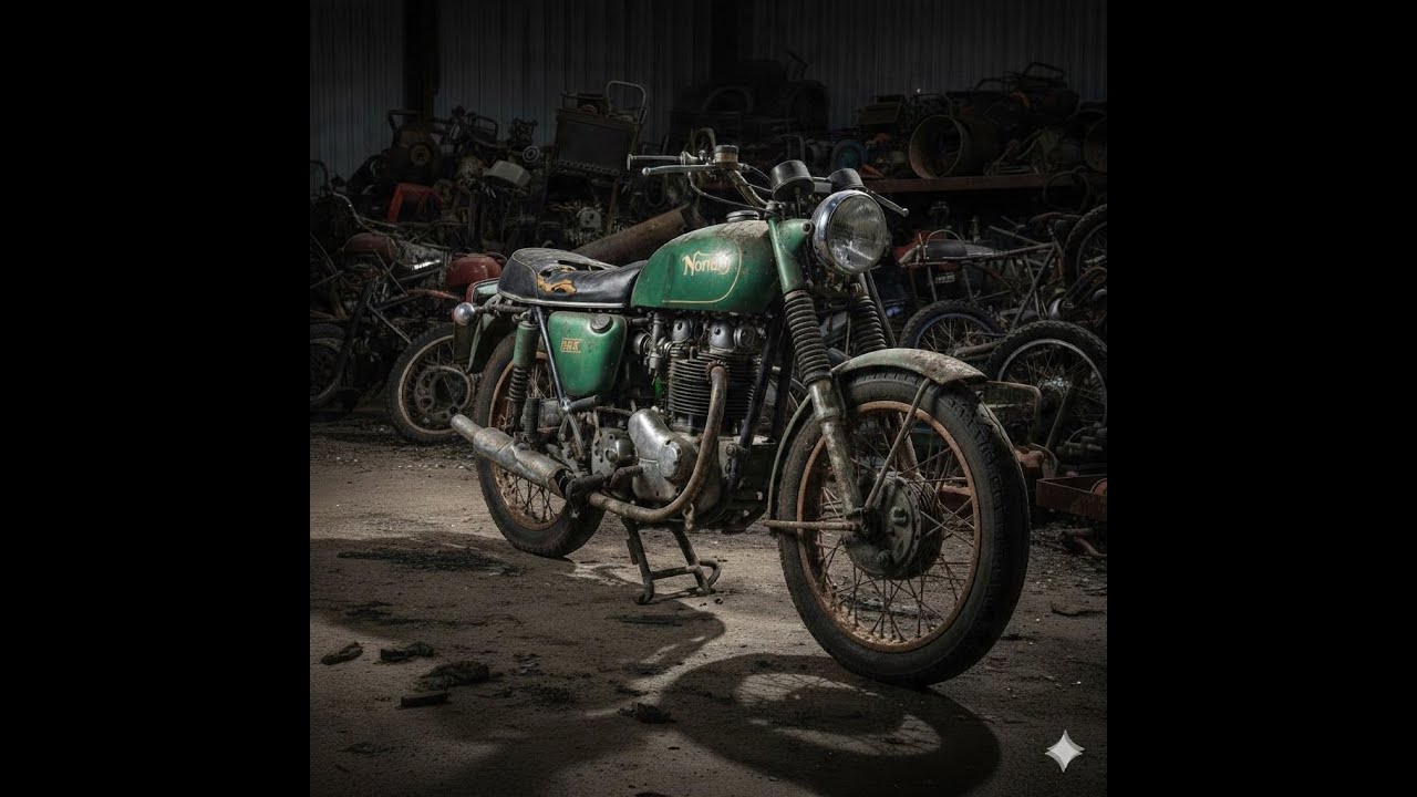 ASMR Norton Commando 850 Restoration 1973 | Full British Racing Green Motorbike Rebuild