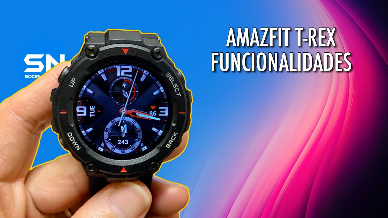 Funcionalidades do Xiaomi AMAZFIT T REX Portugues