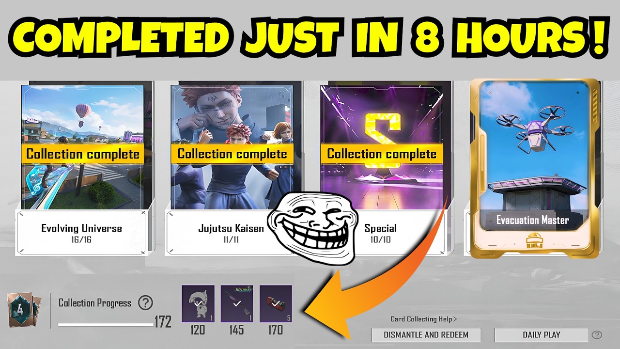 How to get all cards in bgmi | Collecting All Cards in Just 8 Hours | Complete Guide