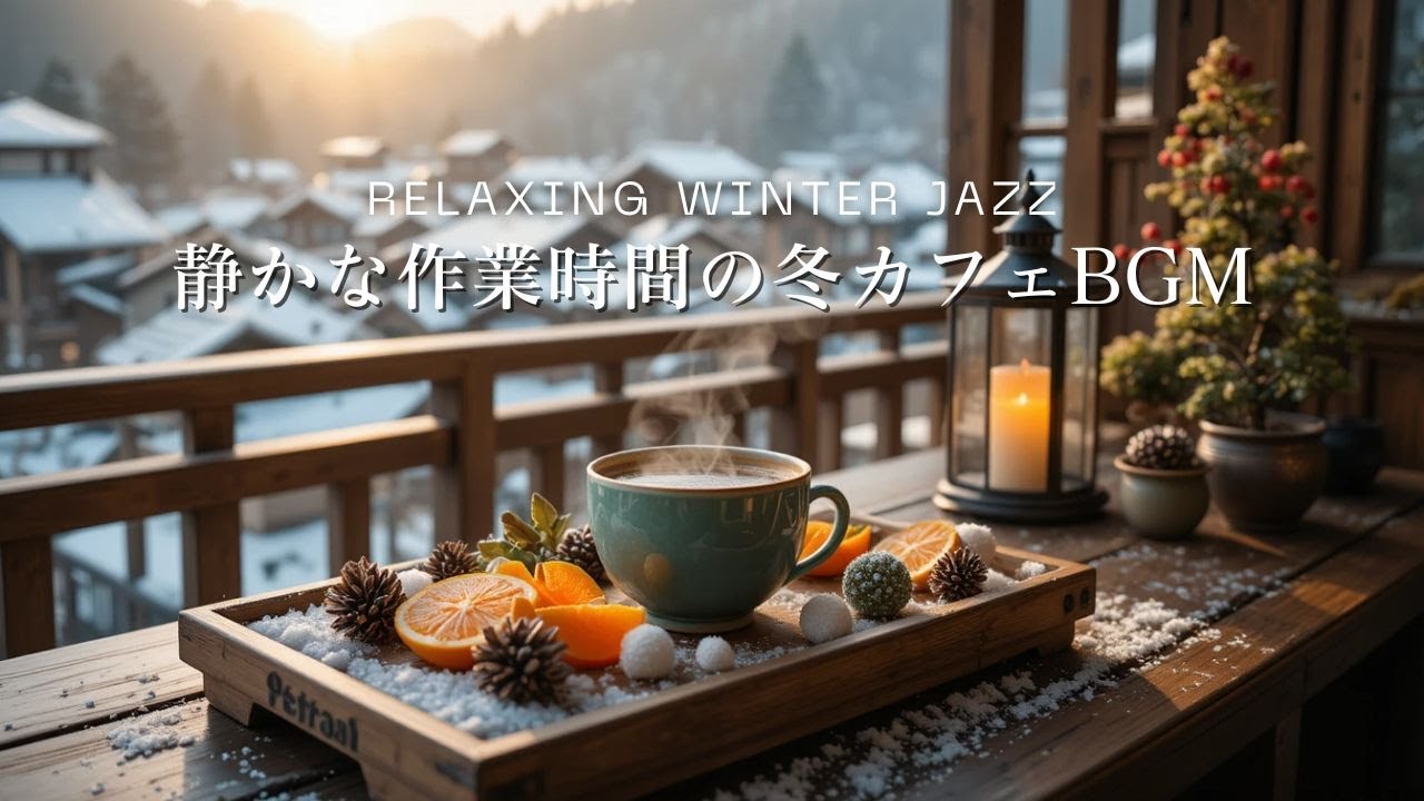【作業用BGM】穏やかに満ちるウィンタージャズ｜静かな作業時間の冬カフェBGM ❄️☕Winter Jazz for Focus & Productivity
