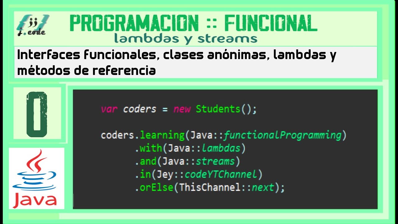 Programación FUNCIONAL en JAVA | Qué es una Interface FUNCIONAL | LAMBDAS | REFERENCIA a métodos