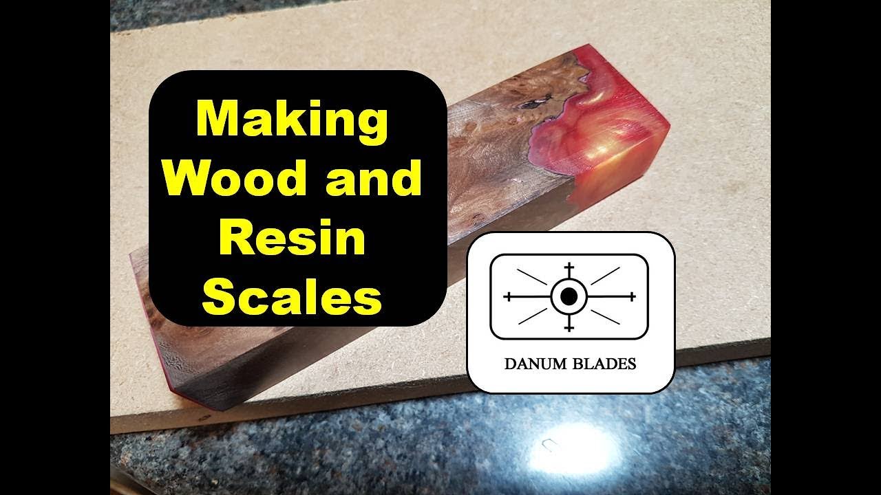 How to make knife scales from wood and resin