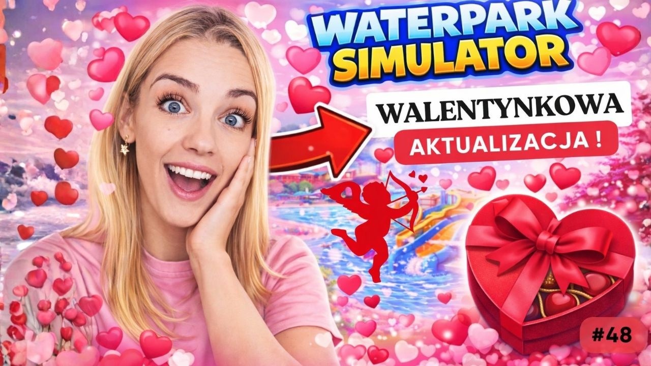 AKTUALIZACJA WALENTYNKOWA‼️💞🌹🍹 Waterpark Simulator PL🍹 #48