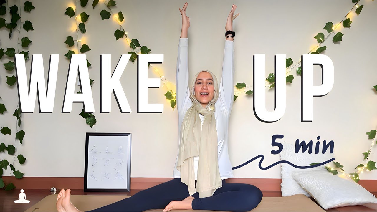 5 - Minute Morning Yoga | يوجا لتنشيط الجسم في 5 دقائق  | Yoga With Rawda