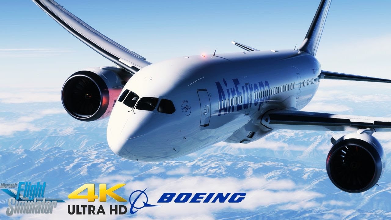 AirEuropa B787-8 | SPECIAL DELIVERY FLIGHT FROM BOEING FIELD TO STANSTED IN 4K ULTRA HD