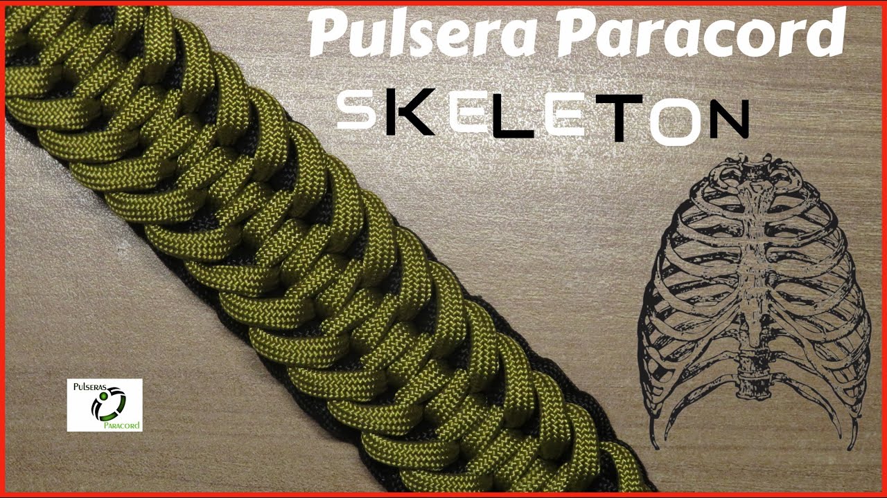Pulsera Paracord SKELETON  - Como hacer una pulsera facil y sencilla  - Diy Paracord